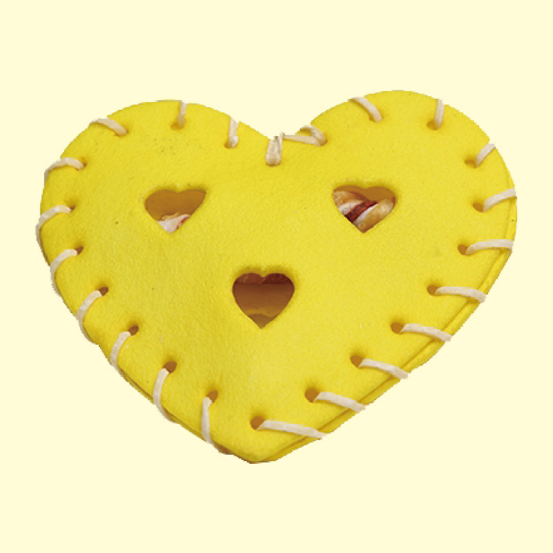 Rawhide yellow heart