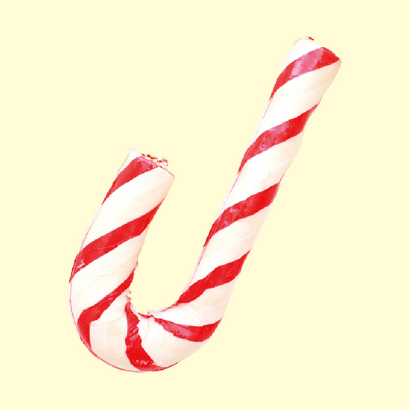 X-mas expanded rawhide braided cane